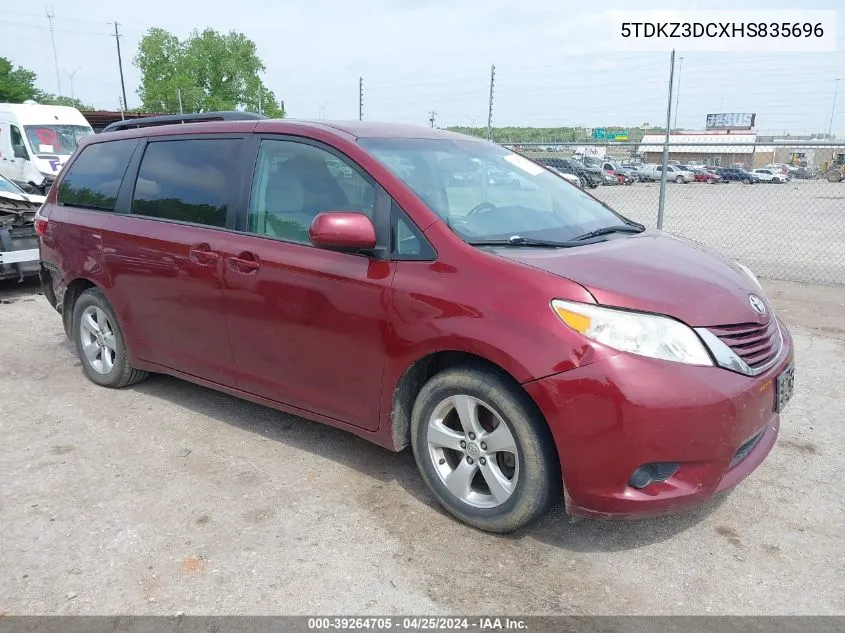 5TDKZ3DCXHS835696 2017 Toyota Sienna Le 8 Passenger