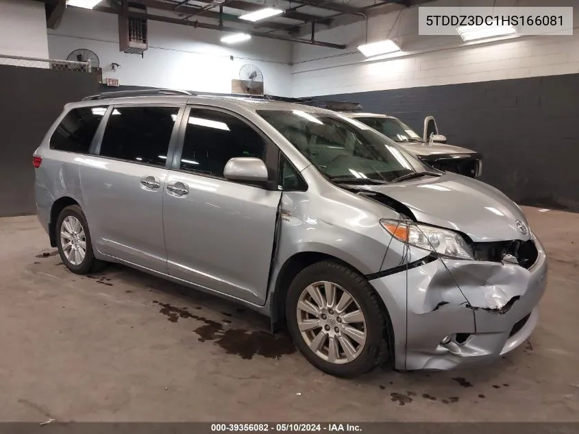 2017 Toyota Sienna Xle 7 Passenger VIN: 5TDDZ3DC1HS166081 Lot: 39356082