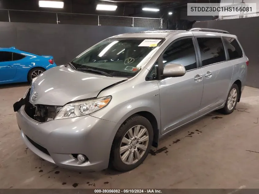 5TDDZ3DC1HS166081 2017 Toyota Sienna Xle 7 Passenger