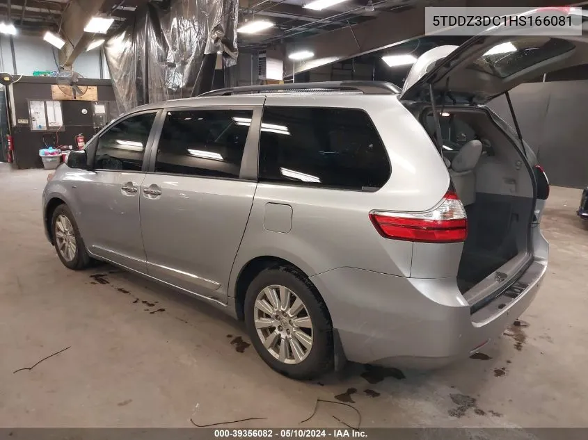 5TDDZ3DC1HS166081 2017 Toyota Sienna Xle 7 Passenger