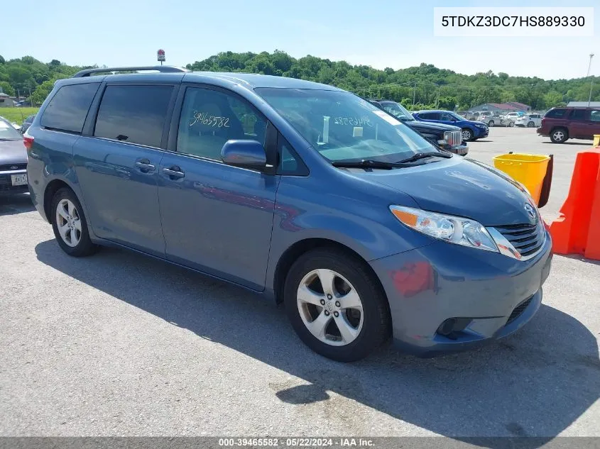 2017 Toyota Sienna Le 8 Passenger VIN: 5TDKZ3DC7HS889330 Lot: 39465582