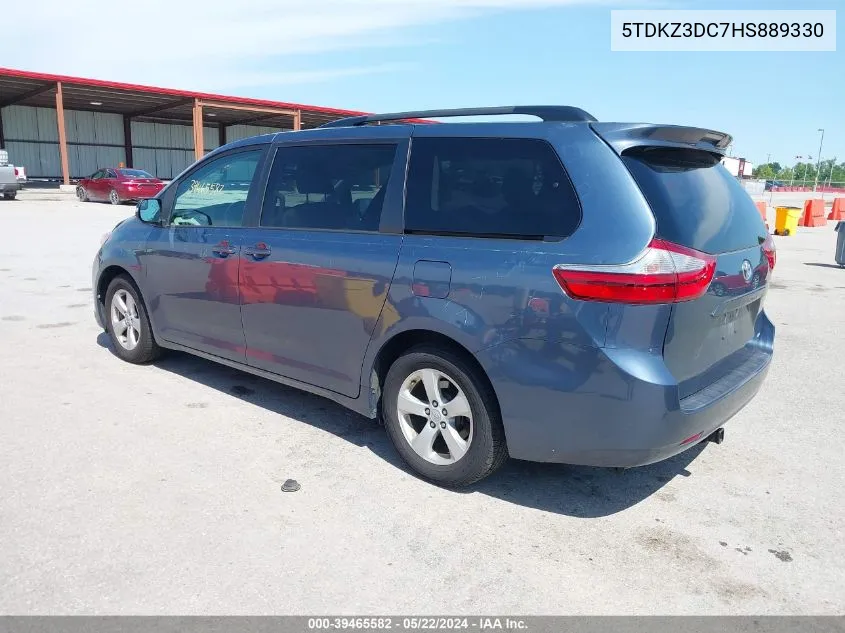 2017 Toyota Sienna Le 8 Passenger VIN: 5TDKZ3DC7HS889330 Lot: 39465582