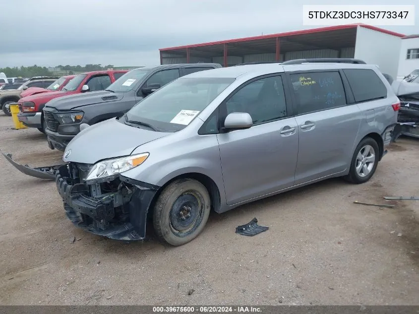 5TDKZ3DC3HS773347 2017 Toyota Sienna Le 8 Passenger