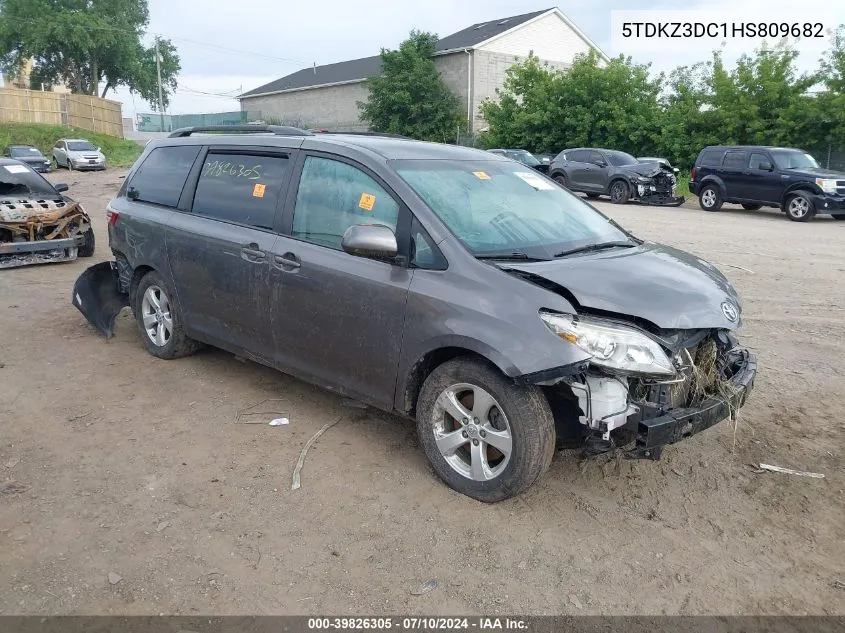 5TDKZ3DC1HS809682 2017 Toyota Sienna Le 8 Passenger