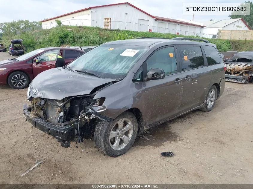 5TDKZ3DC1HS809682 2017 Toyota Sienna Le 8 Passenger