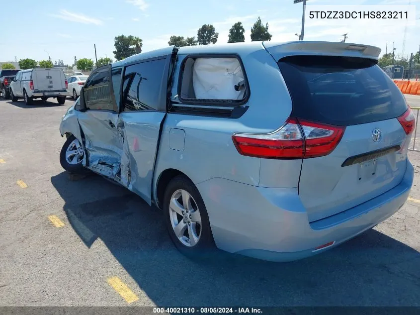 5TDZZ3DC1HS823211 2017 Toyota Sienna L 7 Passenger