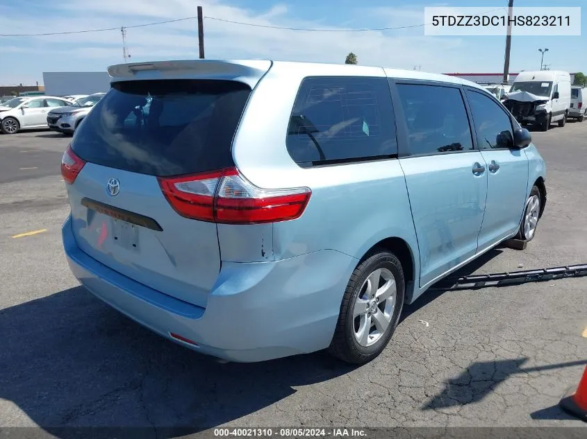 5TDZZ3DC1HS823211 2017 Toyota Sienna L 7 Passenger