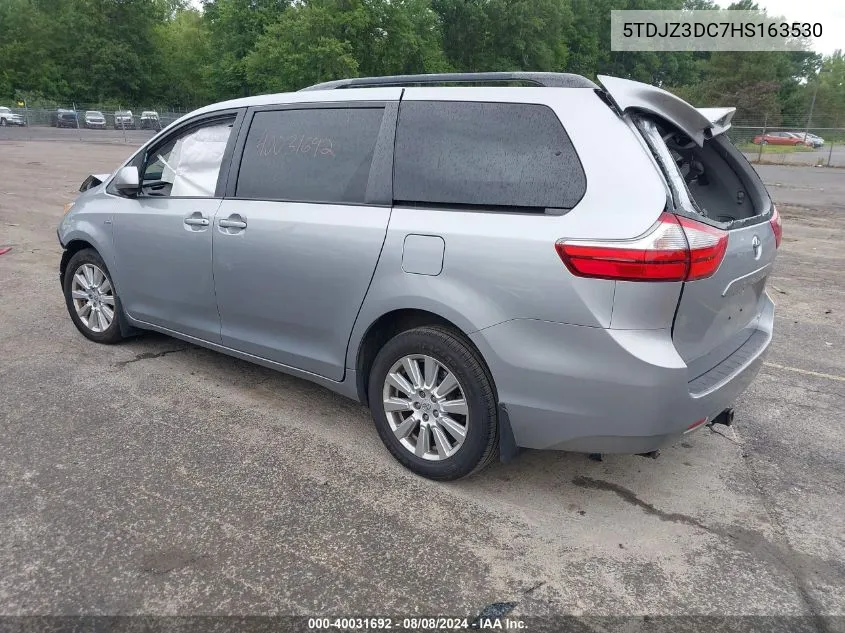 2017 Toyota Sienna Le 7 Passenger VIN: 5TDJZ3DC7HS163530 Lot: 40031692