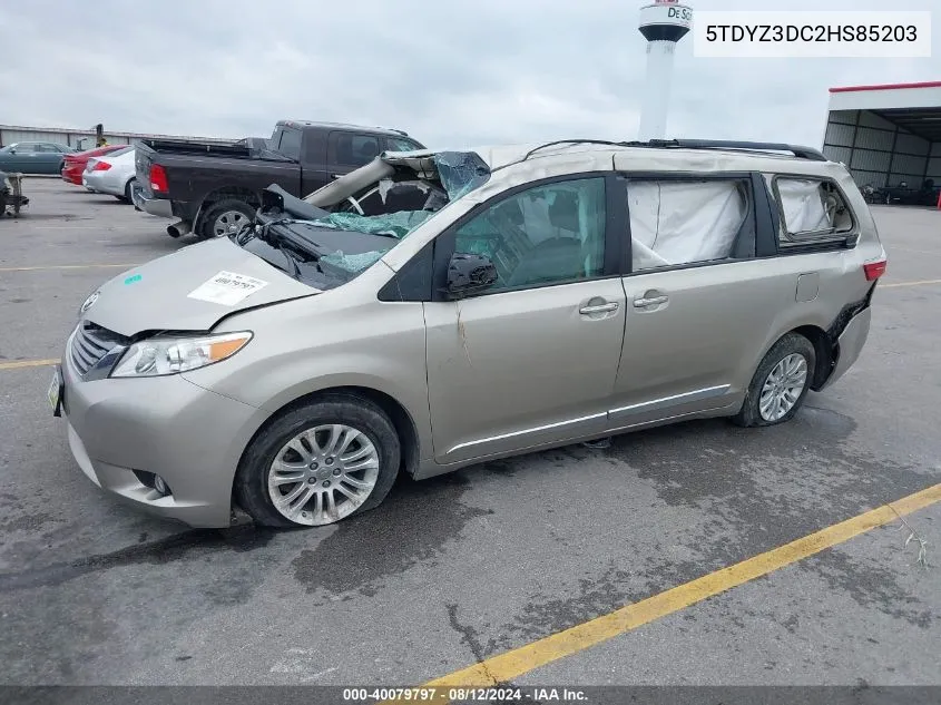 2017 Toyota Sienna Xle/Limited VIN: 5TDYZ3DC2HS85203 Lot: 40079797