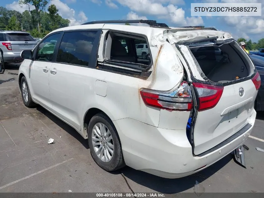 5TDYZ3DC7HS885272 2017 Toyota Sienna Xle Premium 8 Passenger