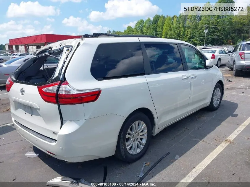 5TDYZ3DC7HS885272 2017 Toyota Sienna Xle Premium 8 Passenger