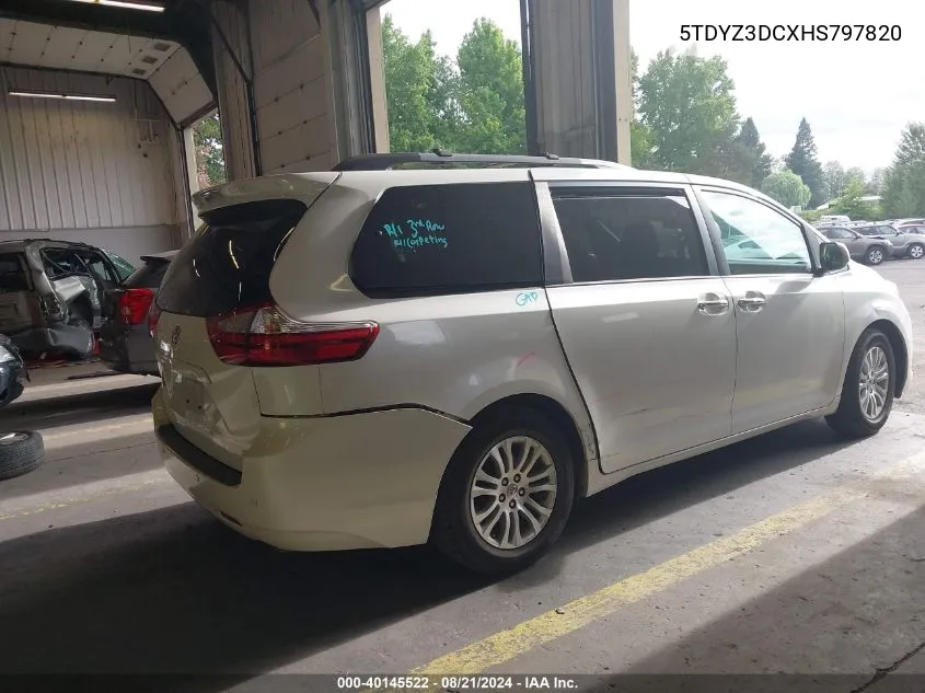 5TDYZ3DCXHS797820 2017 Toyota Sienna Xle 8 Passenger