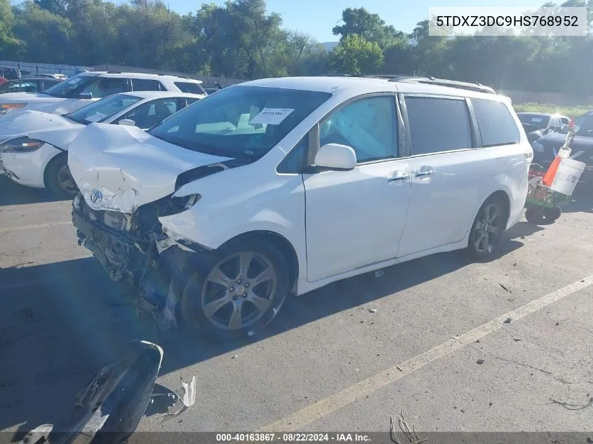 5TDXZ3DC9HS768952 2017 Toyota Sienna Se 8 Passenger