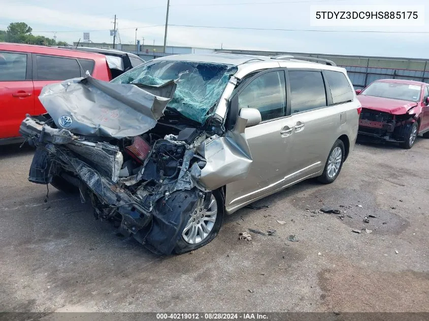 2017 Toyota Sienna Xle 8 Passenger VIN: 5TDYZ3DC9HS885175 Lot: 40219012