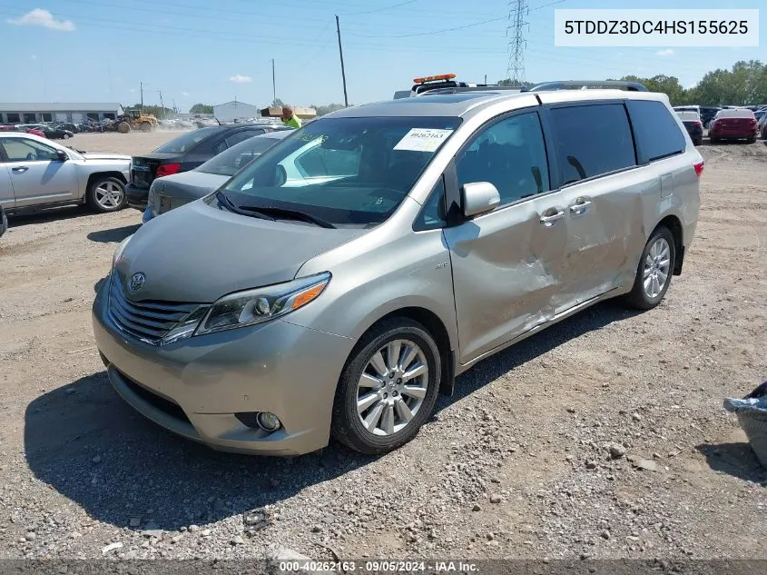 2017 Toyota Sienna Limited Premium 7 Passenger VIN: 5TDDZ3DC4HS155625 Lot: 40262163