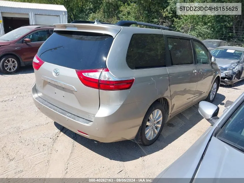 2017 Toyota Sienna Limited Premium 7 Passenger VIN: 5TDDZ3DC4HS155625 Lot: 40262163