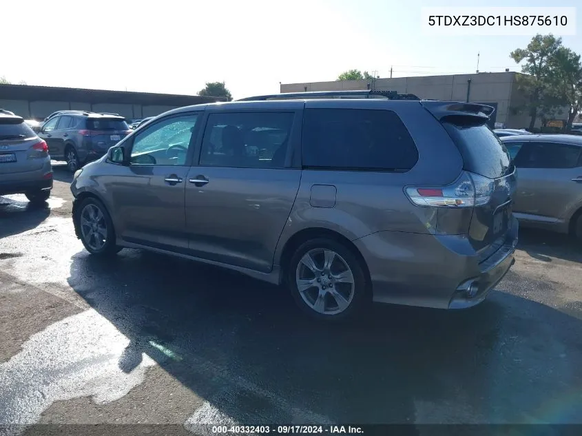 5TDXZ3DC1HS875610 2017 Toyota Sienna Se 8 Passenger