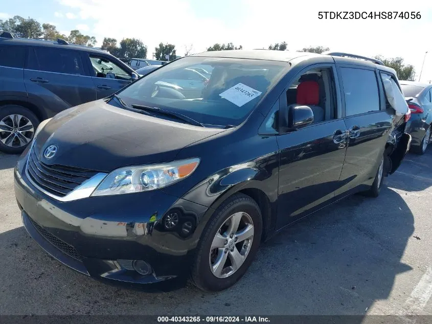 2017 Toyota Sienna Le 8 Passenger VIN: 5TDKZ3DC4HS874056 Lot: 40343265