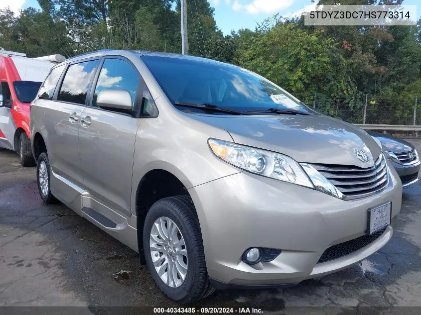 5TDYZ3DC7HS773314 2017 Toyota Sienna Xle 8 Passenger