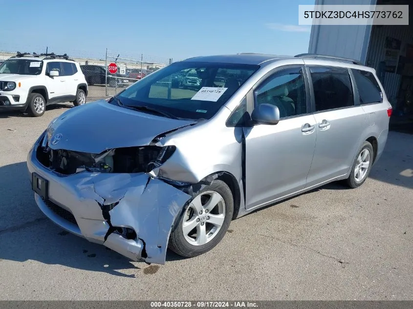 2017 Toyota Sienna Le 8 Passenger VIN: 5TDKZ3DC4HS773762 Lot: 40350728