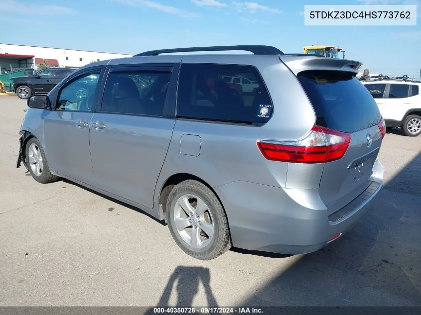 2017 Toyota Sienna Le 8 Passenger VIN: 5TDKZ3DC4HS773762 Lot: 40350728