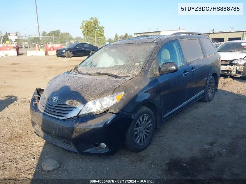 2017 Toyota Sienna Xle/Limited VIN: 5TDYZ3DC7HS888785 Lot: 40354876