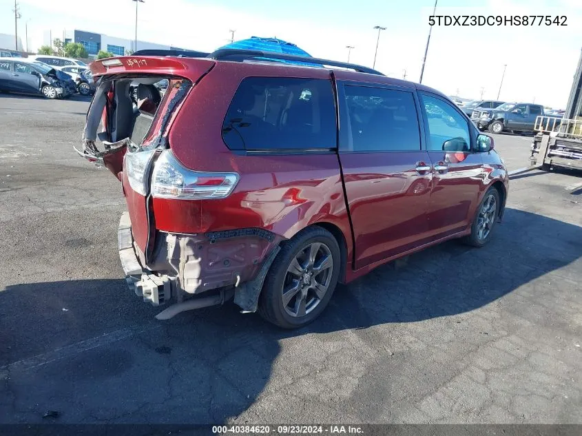 5TDXZ3DC9HS877542 2017 Toyota Sienna Se 8 Passenger