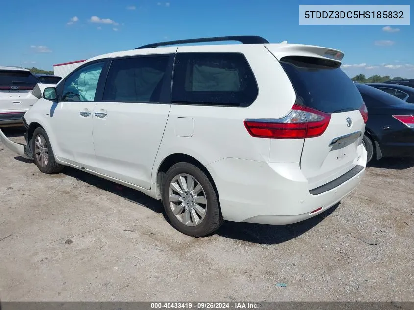 5TDDZ3DC5HS185832 2017 Toyota Sienna Limited 7 Passenger