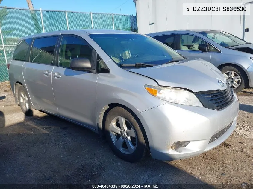 2017 Toyota Sienna VIN: 5TDZZ3DC8HS830530 Lot: 40434335