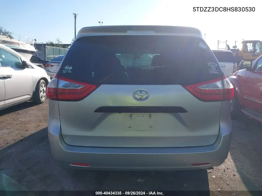 5TDZZ3DC8HS830530 2017 Toyota Sienna