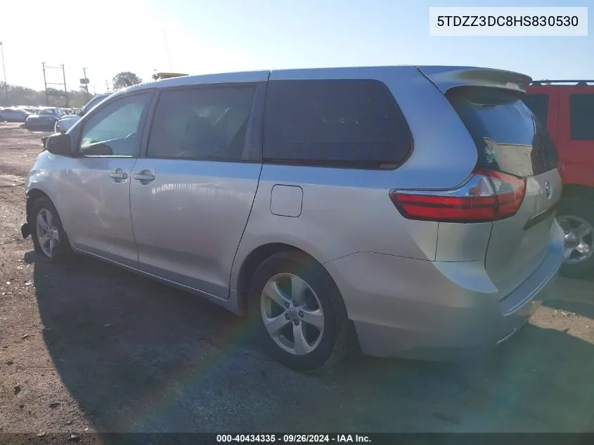 5TDZZ3DC8HS830530 2017 Toyota Sienna