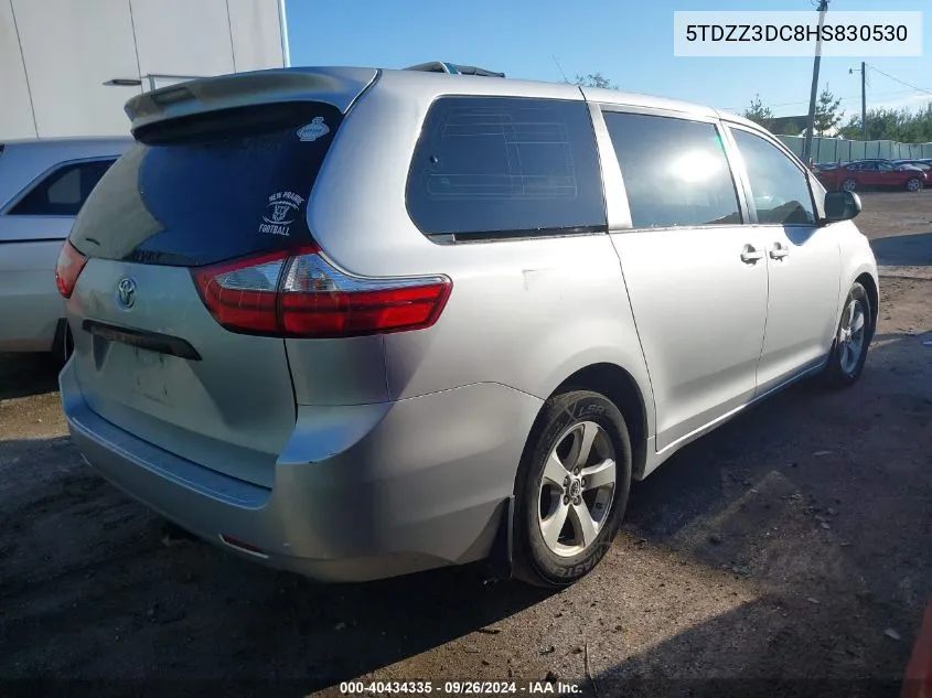 5TDZZ3DC8HS830530 2017 Toyota Sienna