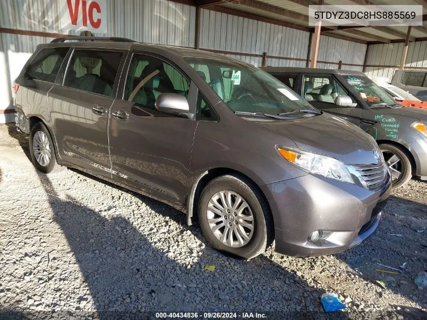 5TDYZ3DC8HS885569 2017 Toyota Sienna Xle/Limited