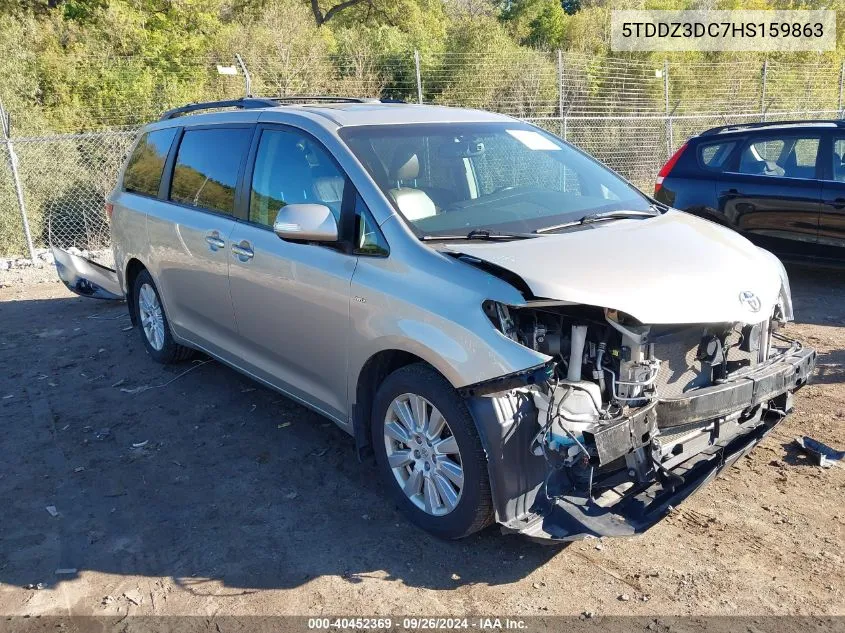 2017 Toyota Sienna Limited Premium 7 Passenger VIN: 5TDDZ3DC7HS159863 Lot: 40452369