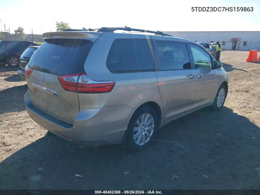 5TDDZ3DC7HS159863 2017 Toyota Sienna Limited Premium 7 Passenger