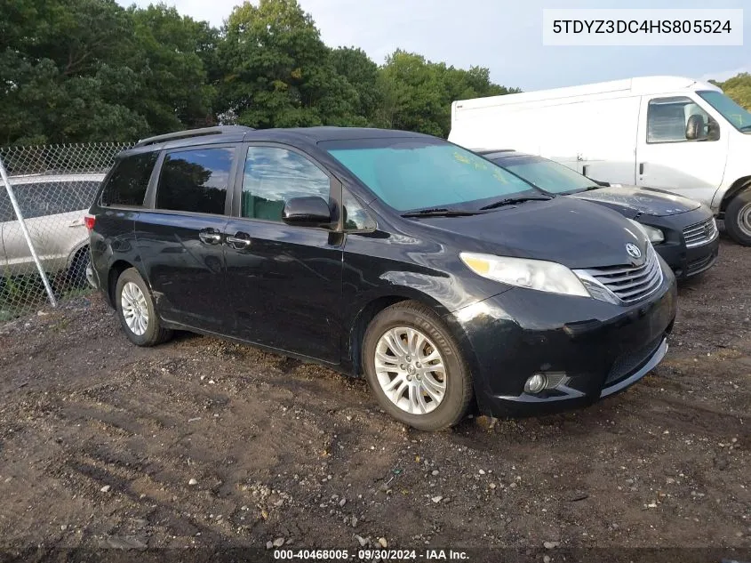 5TDYZ3DC4HS805524 2017 Toyota Sienna Xle/Limited