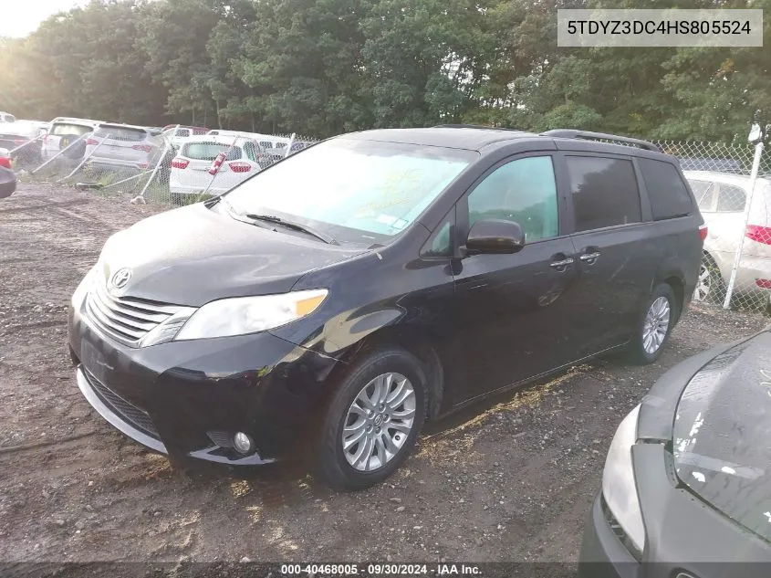 2017 Toyota Sienna Xle/Limited VIN: 5TDYZ3DC4HS805524 Lot: 40468005