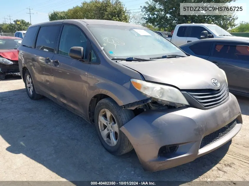 2017 Toyota Sienna VIN: 5TDZZ3DC9HS766725 Lot: 40482350