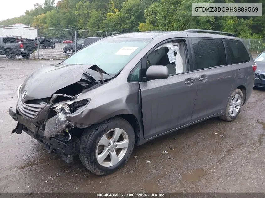 5TDKZ3DC9HS889569 2017 Toyota Sienna Le 8 Passenger