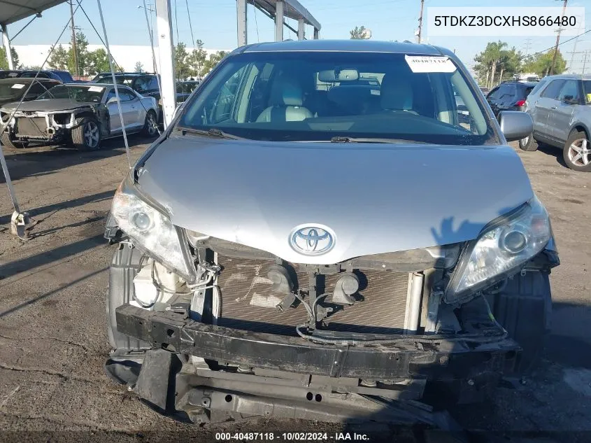 5TDKZ3DCXHS866480 2017 Toyota Sienna Le 8 Passenger