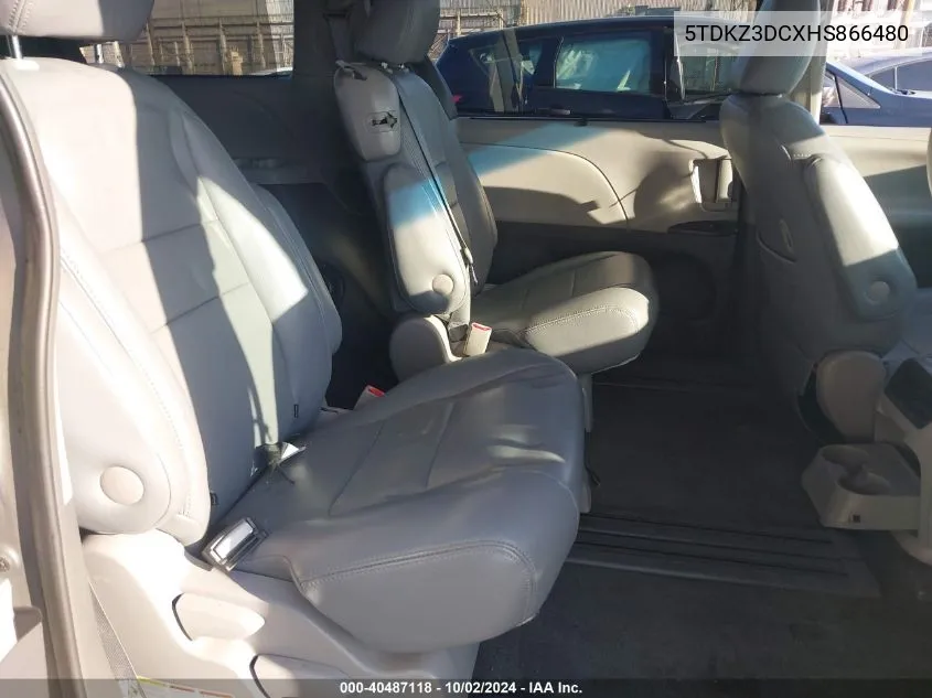 5TDKZ3DCXHS866480 2017 Toyota Sienna Le 8 Passenger