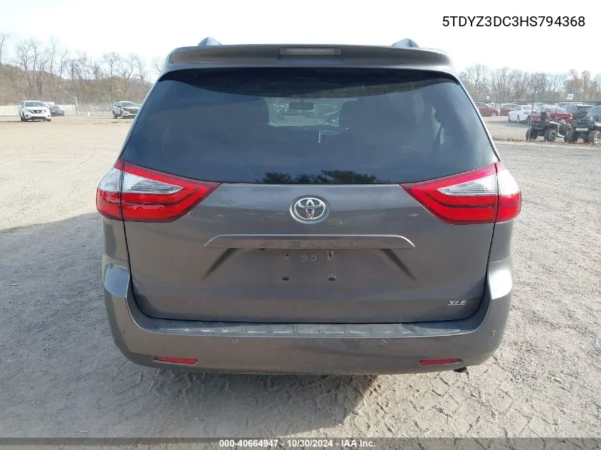 5TDYZ3DC3HS794368 2017 Toyota Sienna Xle/Limited