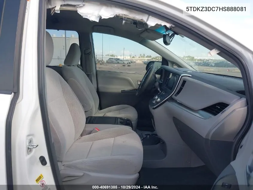 5TDKZ3DC7HS888081 2017 Toyota Sienna Le 8 Passenger