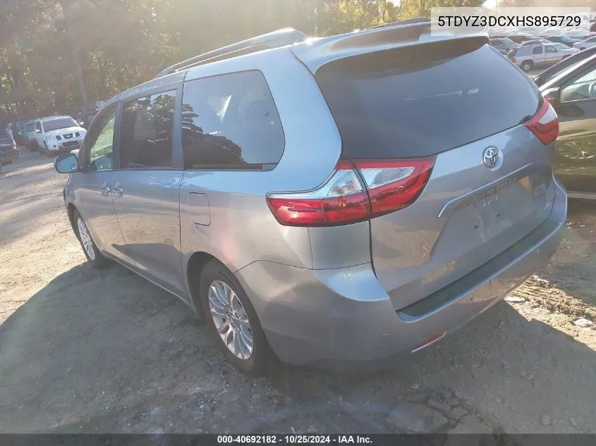 5TDYZ3DCXHS895729 2017 Toyota Sienna Xle/Limited