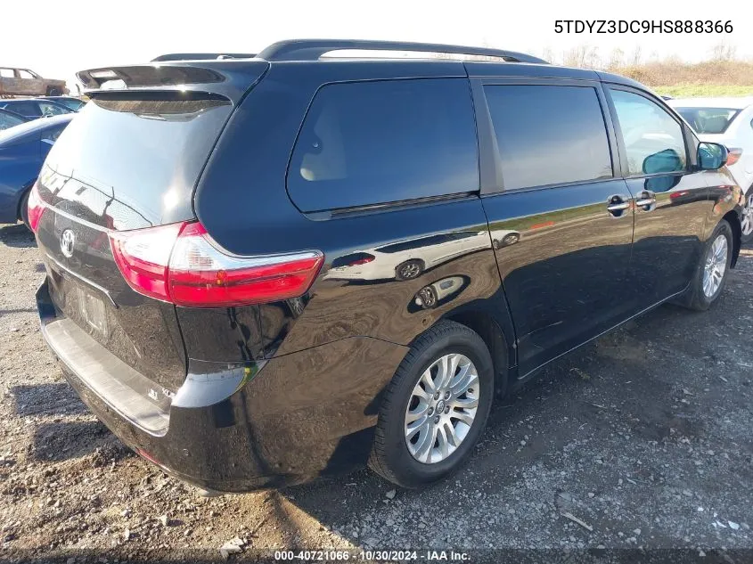 2017 Toyota Sienna Xle/Limited VIN: 5TDYZ3DC9HS888366 Lot: 40721066