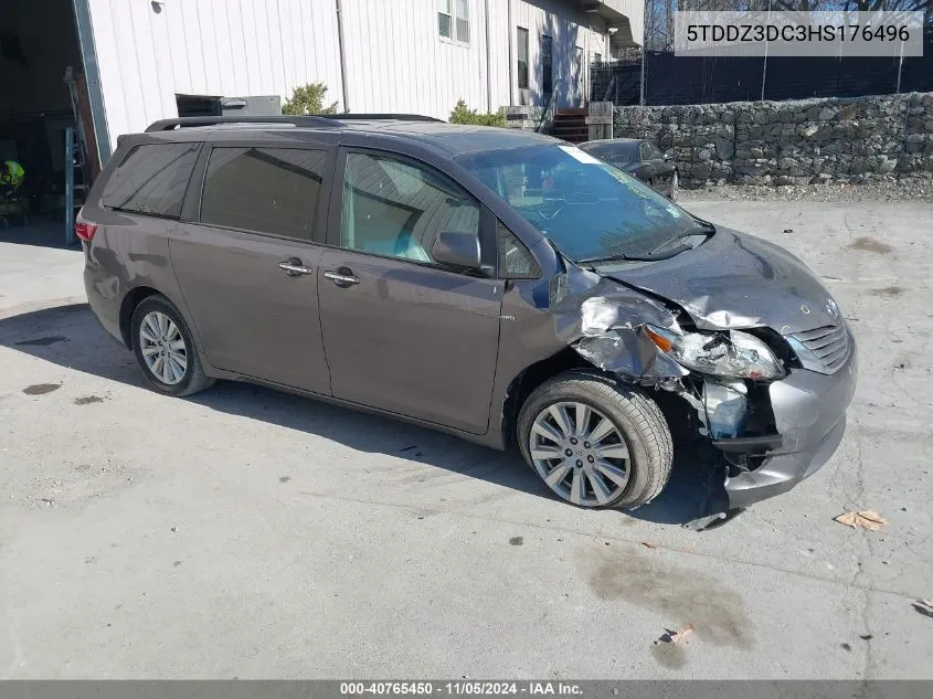 2017 Toyota Sienna Xle/Limited VIN: 5TDDZ3DC3HS176496 Lot: 40765450