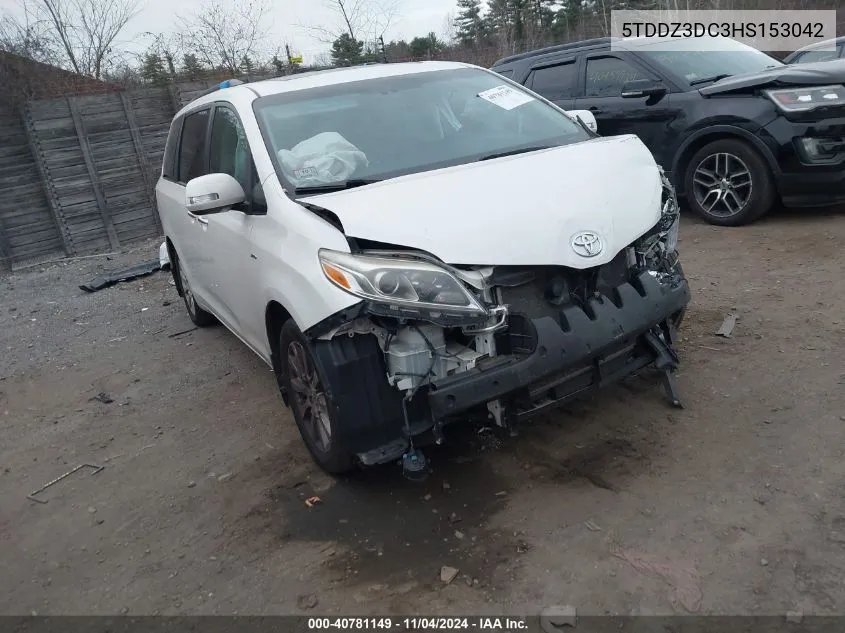 2017 Toyota Sienna Limited Premium 7 Passenger VIN: 5TDDZ3DC3HS153042 Lot: 40781149