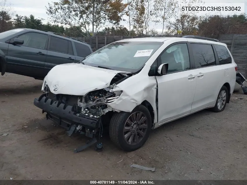 2017 Toyota Sienna Limited Premium 7 Passenger VIN: 5TDDZ3DC3HS153042 Lot: 40781149