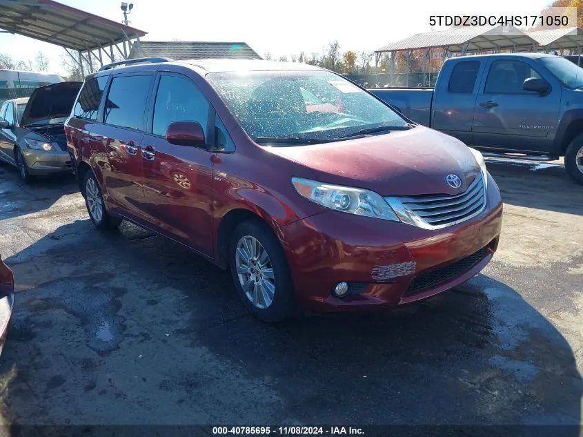 2017 Toyota Sienna Xle 7 Passenger VIN: 5TDDZ3DC4HS171050 Lot: 40785695