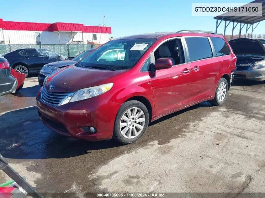 2017 Toyota Sienna Xle 7 Passenger VIN: 5TDDZ3DC4HS171050 Lot: 40785695